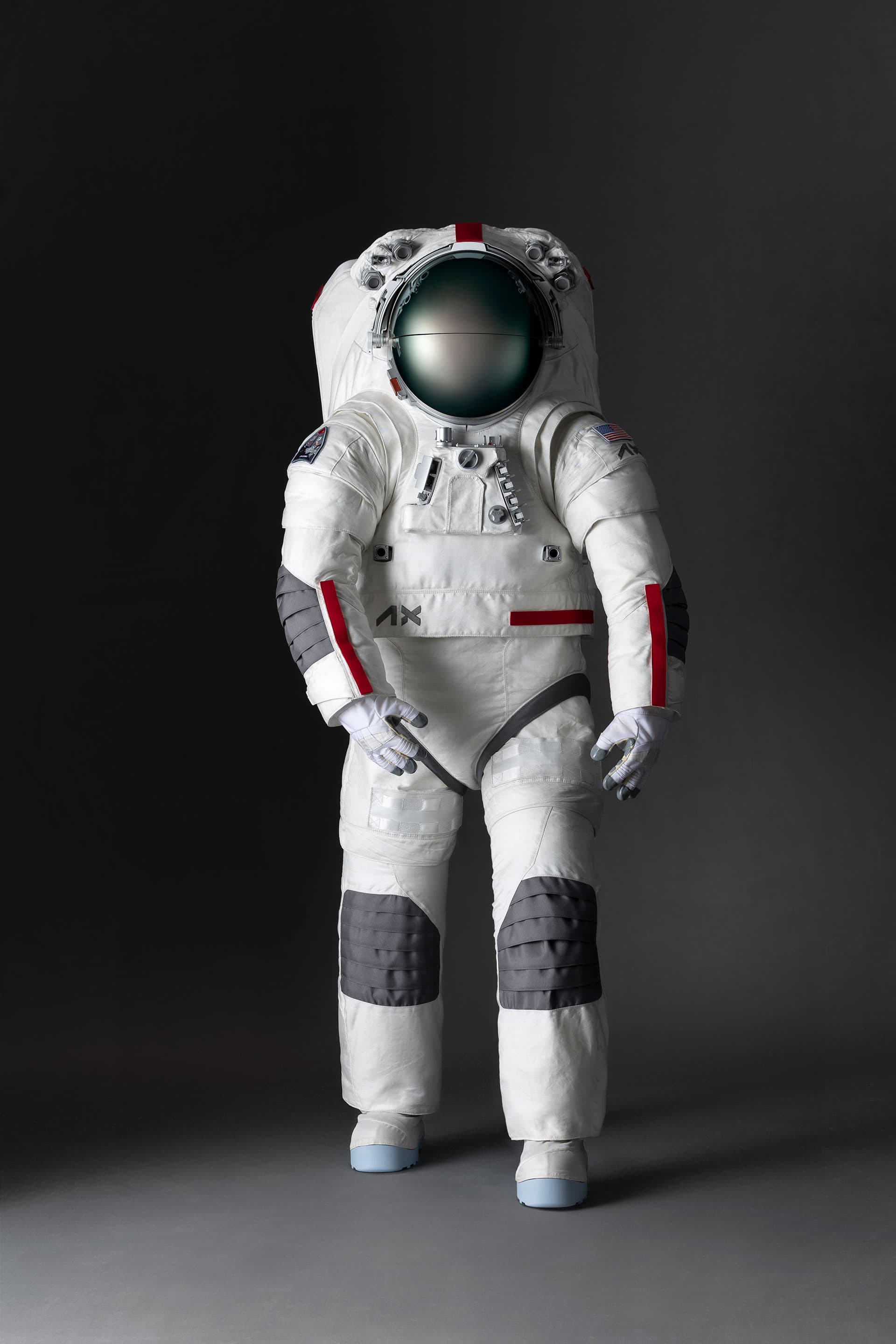 The AxEMU spacesuit by Axiom Space and Prada, unveiled at the International Astronautical Congress in Milan